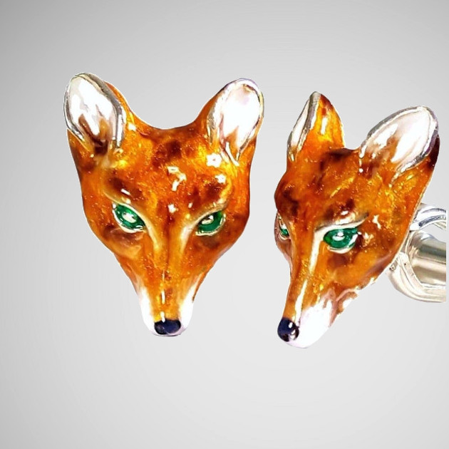 silver fox cufflinks