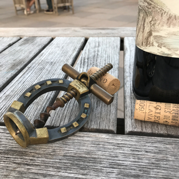 brass horseshoe corkscrew