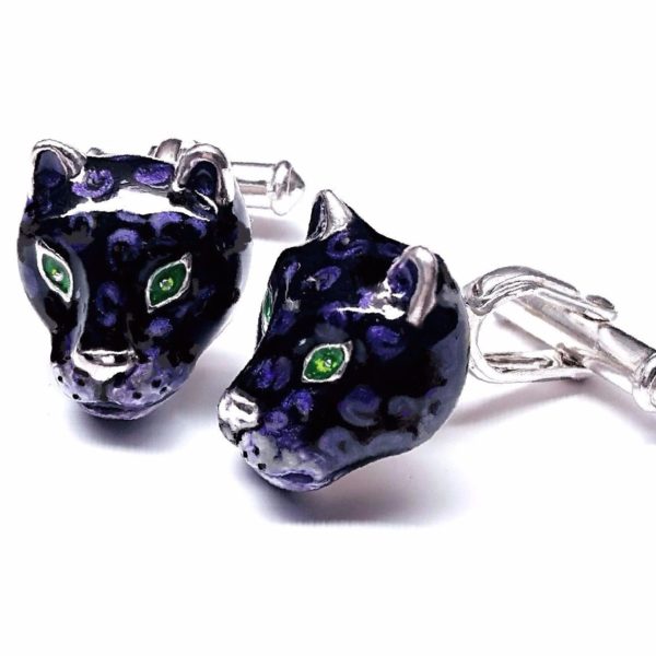 panther cufflinks