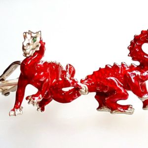 Red dragon cufflinks